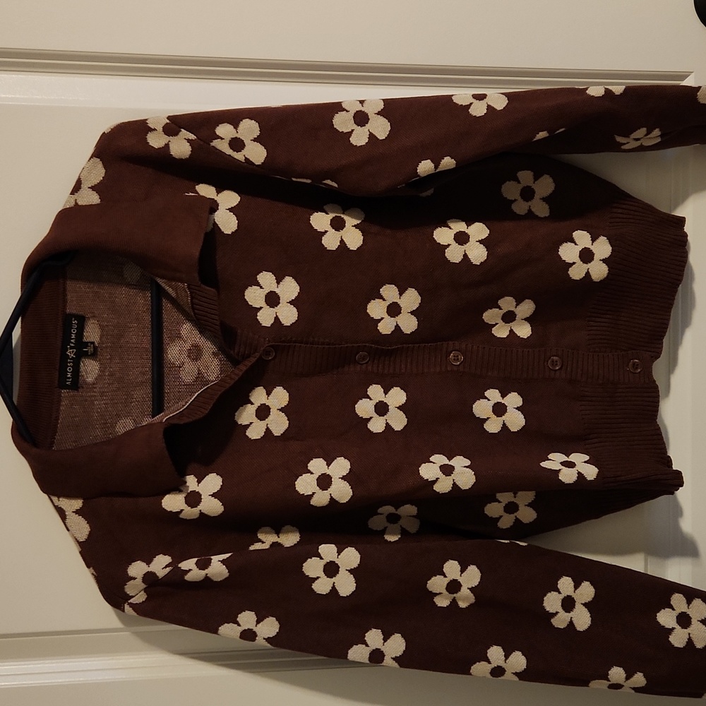 Never worn button down cropped sweater
